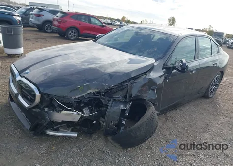 2024 BMW I5 M60 z USA, uszkodzony, nr VIN WBY43FK09RCR89225